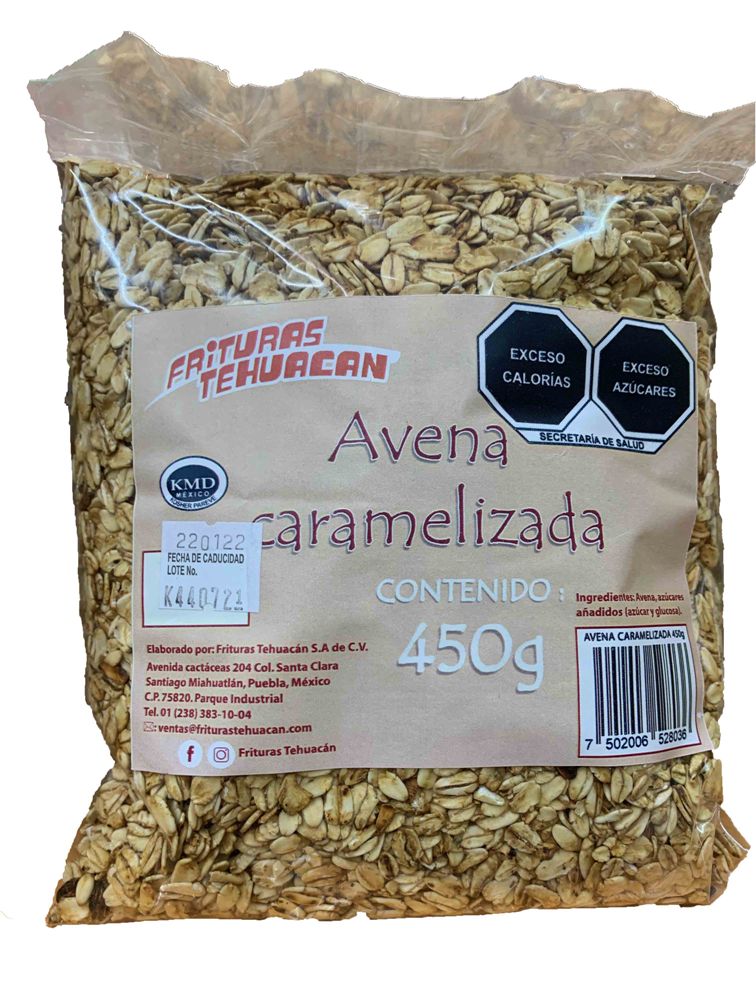 Avena Caramelizada 450gr.